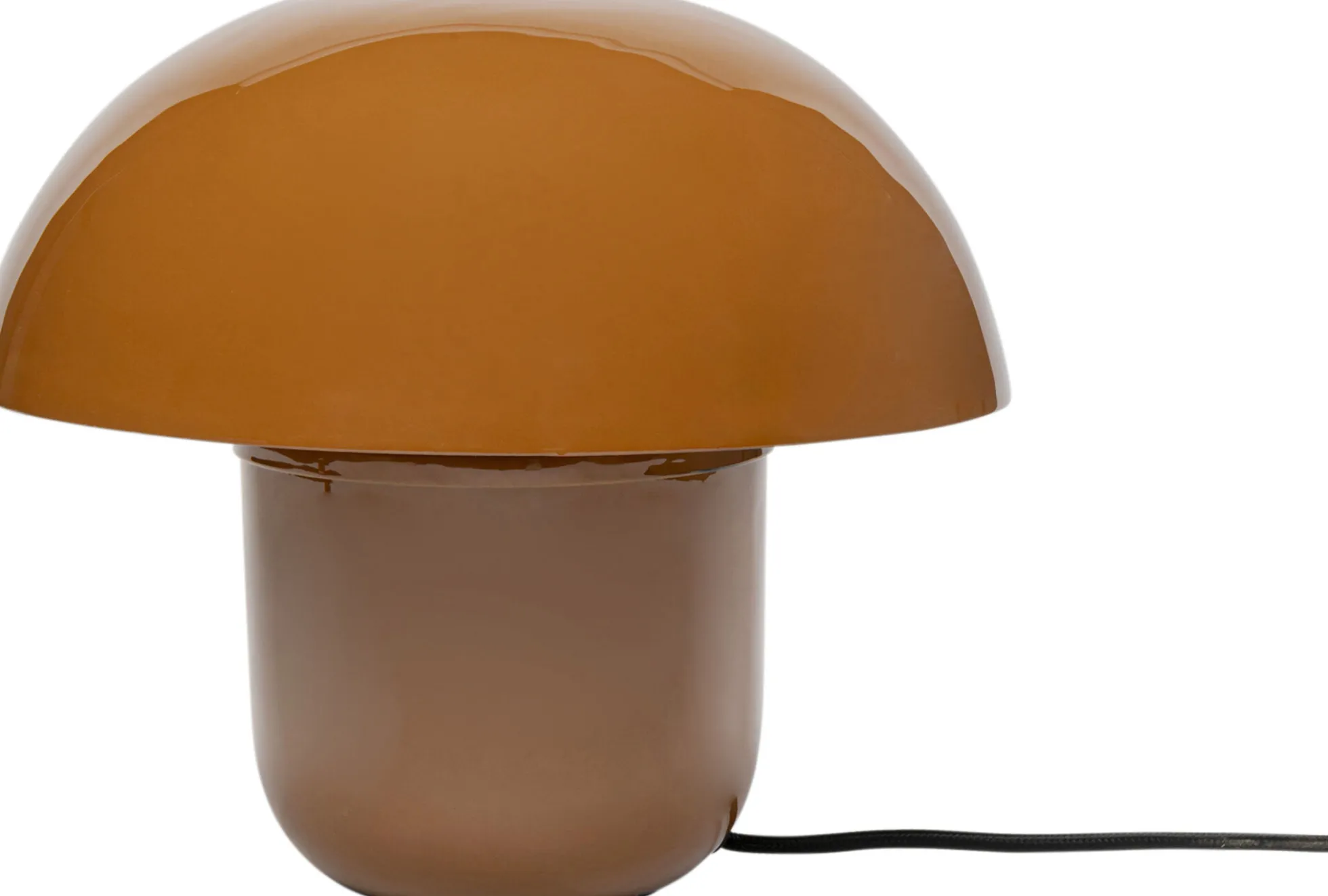 Lampa stołowa stalowa w kolorze brązowym Ø29x27 cm