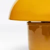 Lampa stołowa stalowa w kolorze żółtym Ø29x27 cm