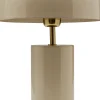 Lampa stołowa stalowa w kolorze ecru Ø25x38 cm