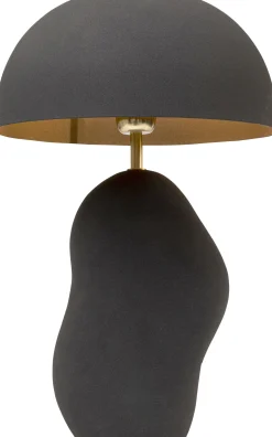 Lampa stołowa stalowa w kolorze czarnym 48 cm