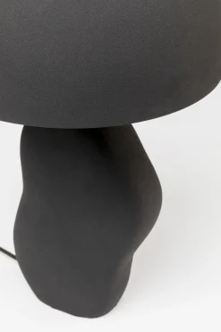 Lampa stołowa stalowa w kolorze czarnym 48 cm