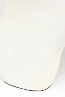 Lampa stołowa stalowa w kolorze białym 48 cm