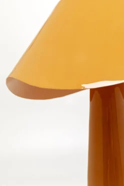 Lampa stołowa stalowa w kolorze pomarańczowym Ø34x49 cm