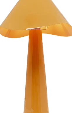 Lampa stołowa stalowa w kolorze pomarańczowym Ø34x49 cm
