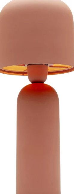 Lampa stołowa ze stali czerwień terakotowa 39 cm