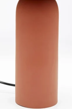 Lampa stołowa ze stali czerwień terakotowa 39 cm