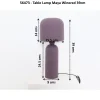 Lampa stołowa ze stali w kolorze fioletowym 39 cm