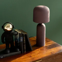 Lampa stołowa ze stali w kolorze fioletowym 39 cm