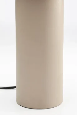 Lampa stołowa ze stali w kolorze beżowym 39 cm
