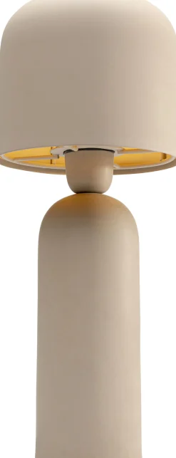 Lampa stołowa ze stali w kolorze beżowym 39 cm