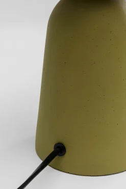 Lampa stołowa zielona klosz szklana kula Ø16x31 cm