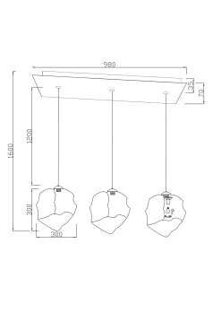 Lampa wisząca Aura Smoke 110cm