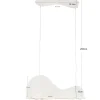 Lampa wisząca Cloud Beam Double biała 100cm