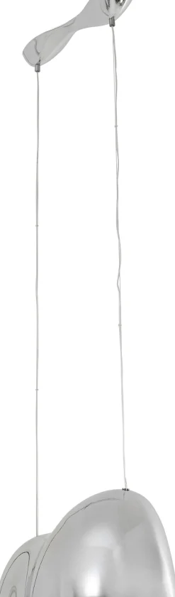 Lampa wisząca Cloud Beam Double srebrna 70cm