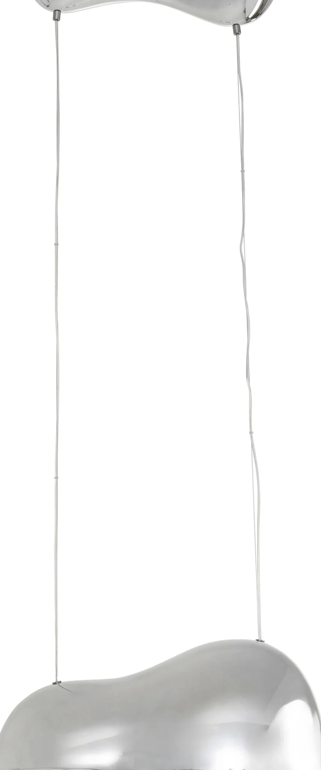 Lampa wisząca Cloud Beam Double srebrna 70cm