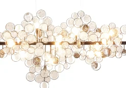 Lampa wisząca Clouds Clear 102x61 cm szara