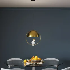 Lampa wisząca Cockatoo 46x56 cm złota