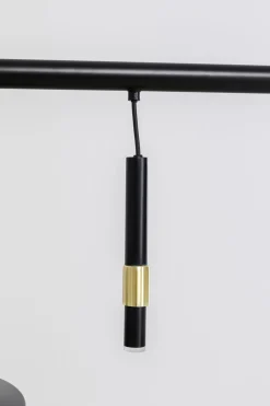 Lampa wisząca do salonu stalowa 5xG9 155 cm