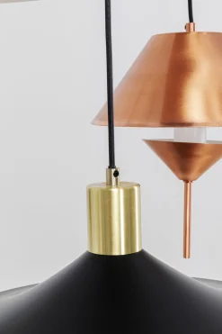 Lampa wisząca do salonu stalowa 5xG9 Ø50 cm
