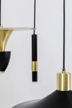 Lampa wisząca do salonu stalowa 5xG9 Ø50 cm