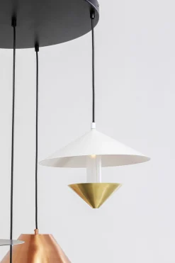 Lampa wisząca do salonu stalowa 5xG9 Ø50 cm