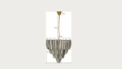 Lampa Wisząca Feather Glow Ø60cm