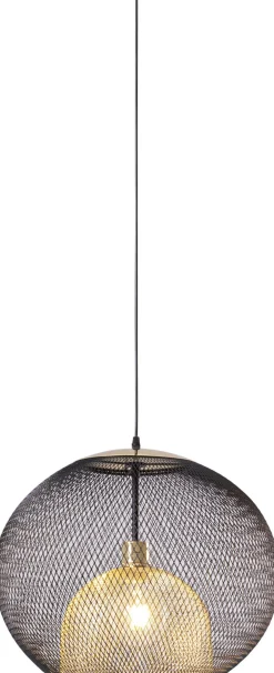 Lampa wisząca Grato Ø45 cm czarno-złota