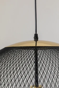 Lampa wisząca Grato Ø45 cm czarno-złota