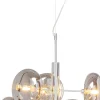 Lampa wisząca Headlight 53x61 cm srebrna - klosze szklane