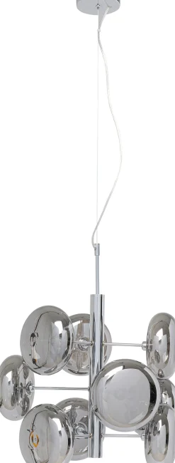 Lampa wisząca Headlight 53x61 cm srebrna - klosze szklane