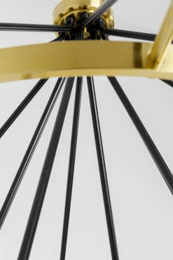 Lampa wisząca Highlight 12L Ø97 cm czarno-złota - klosze transparentne