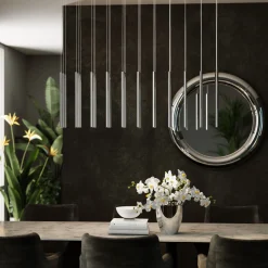 Lampa wisząca Living Vegas LED 120x200 cm chromowa
