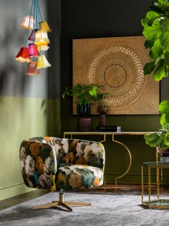 Lampa wisząca Saloon Flowers 9L 60x110 cm kolorowa