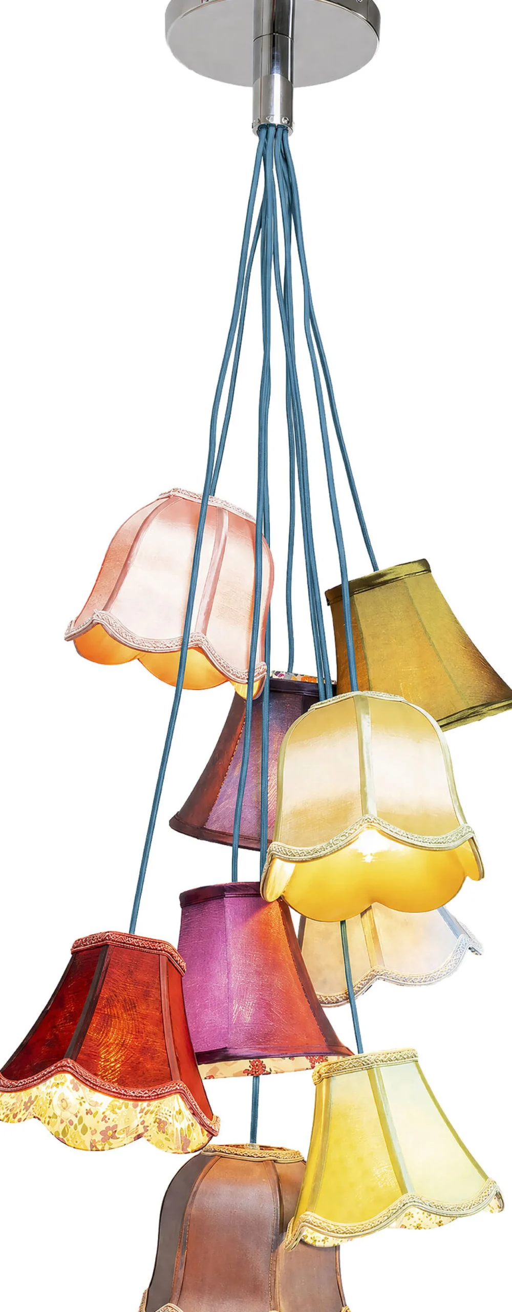 Lampa wisząca Saloon Flowers 9L 60x110 cm kolorowa