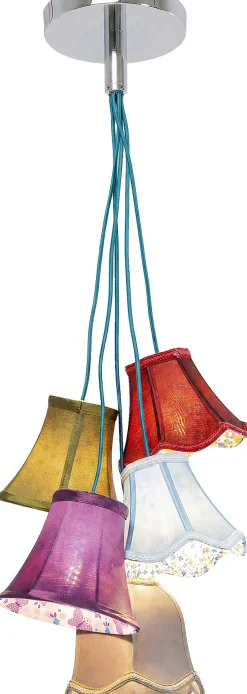 Lampa wisząca Saloon Flowers 5L 45x110 cm kolorowa