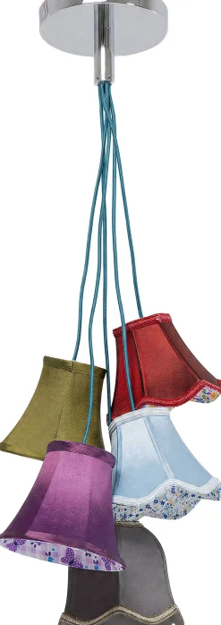 Lampa wisząca Saloon Flowers 5L 45x110 cm kolorowa