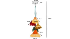 Lampa wisząca Saloon Fringes 5-lite