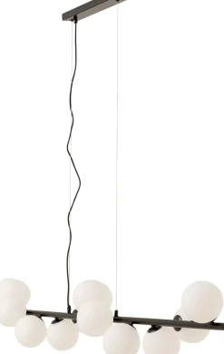 Lampa wisząca Scala Balls Milky Black 150cm