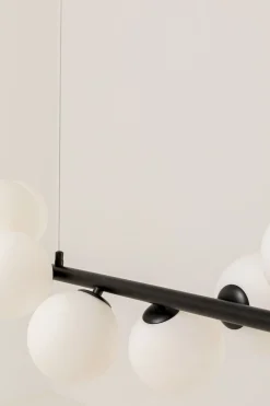 Lampa wisząca Scala Balls Milky Black 150cm