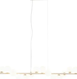 Lampa wisząca Scala Balls mleczna greige 150cm