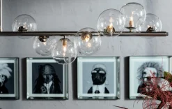 Lampa wisząca Scala Balls 155x138 cm chromowa
