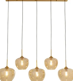 Lampa wisząca Sphere bursztynowa Five 160cm