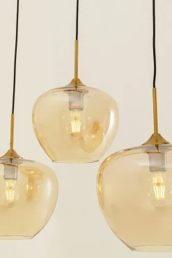 Lampa wisząca Sphere bursztynowa Five 160cm