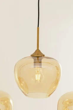 Lampa wisząca Sphere bursztynowa Five 160cm
