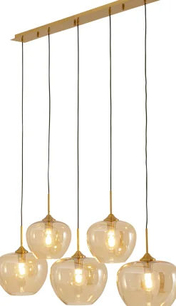Lampa wisząca Sphere bursztynowa Five 160cm