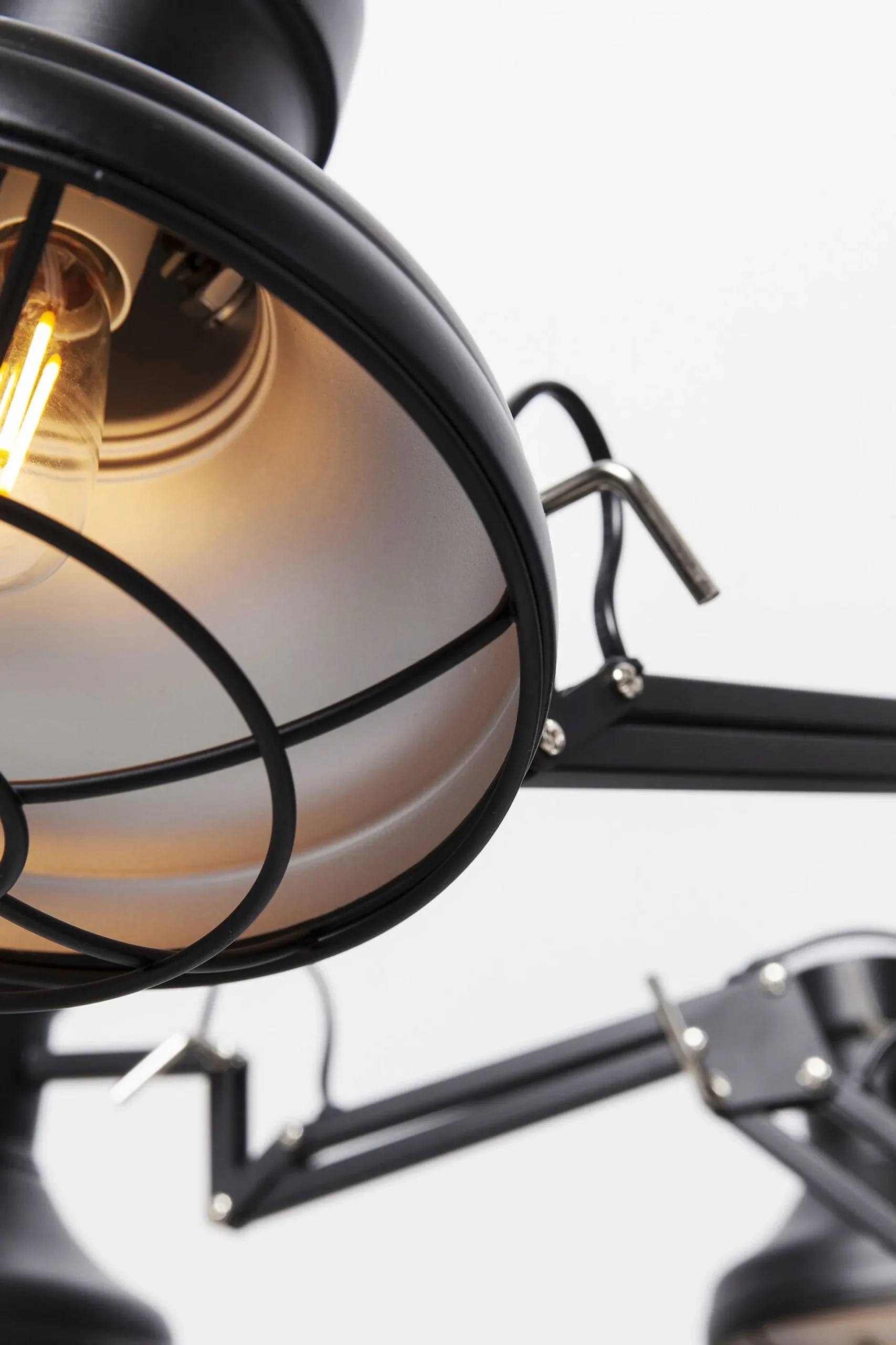 Lampa wisząca Spider Multi 6-lite 110x60 cm czarna