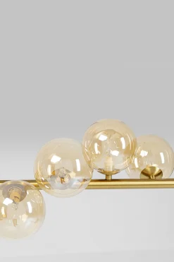 Lampa wisząca szklane klosze złota 155x138 cm