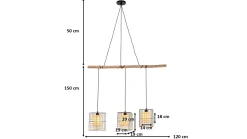 Lampa wisząca Three Grids