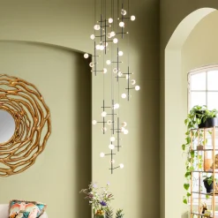Lampa wisząca Trapez 280 cm czarna