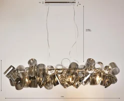 Lampa wisząca Tubes 125cm